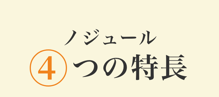 ノジュール4つの特長