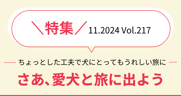 さあ、愛犬と旅に出よう